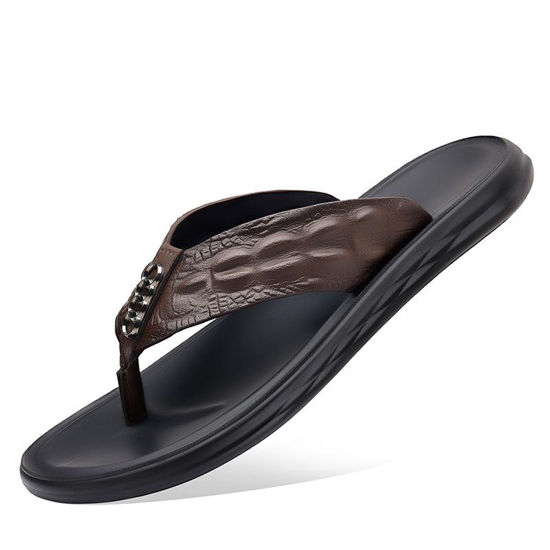 Flip Flops Summer New Men's Shoes Trendy Brand Indoor Outdoor Open-toe Sandals Light Casual Slippers Men