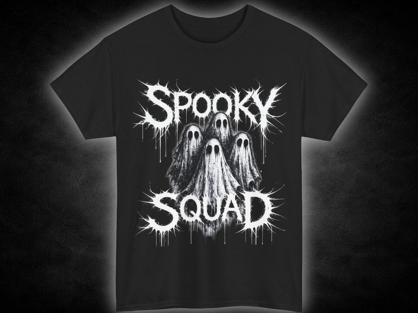Spooky Squad ghosts T-Shirt | Halloween ghost graphic tee S