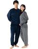 Duerfusa Women's and Men's Winter Loungewear Set, Unisex Sweatshirt with Double-Sided Brushed Velvet, Warm, Ash Gray/M
