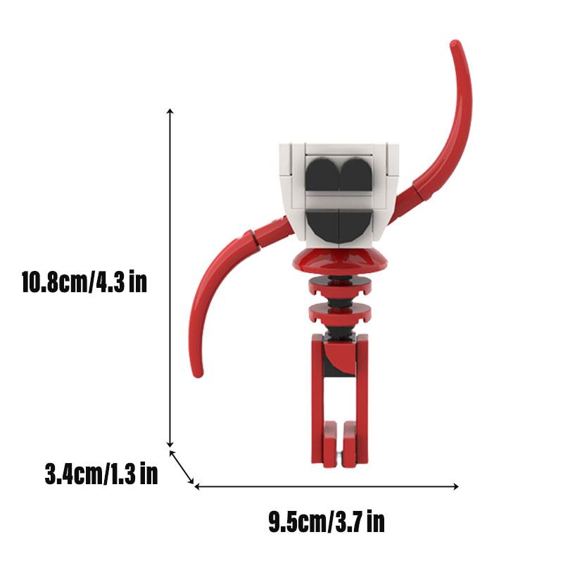 Amazing The Digital Circus Pomni Jax Building Block Figure Model Kids Diy Toy