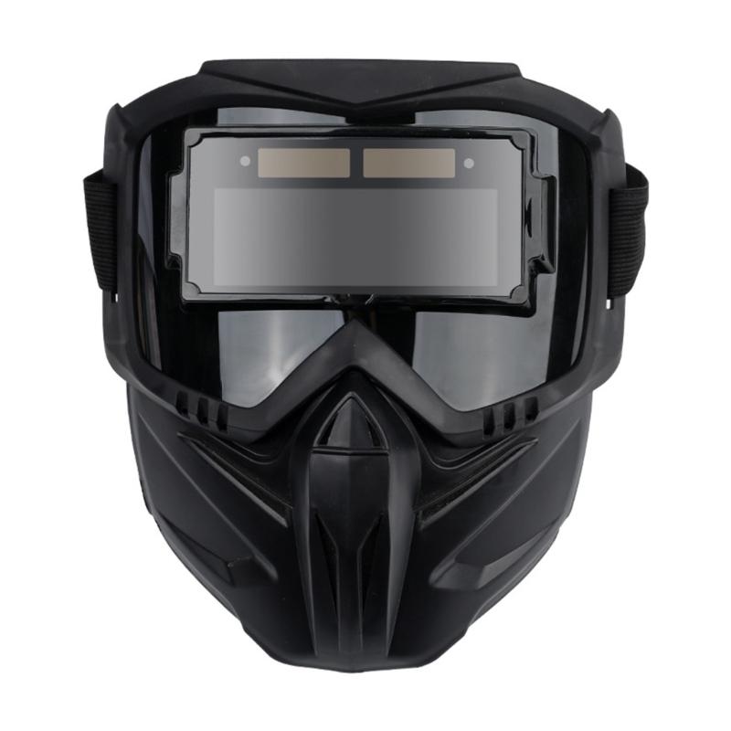 

Auto Darken Welding Helmet Full Face Protections Heat Resistant Mask With Adjustable Headband And Ventilation Design 1