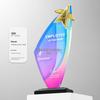 Crystal Trophy: Five-Pointed Star Metal Award for Children's Basketball and Outstanding Employee Excellence