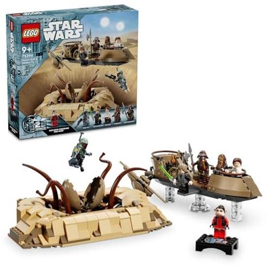 LEGO Star Wars Desert Skiff Sarlacc Pit Toy Gift Block Boys Girls Children 9 Years Old 10 11 Elementary School Space 75396