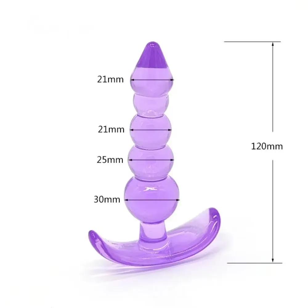 Soft Anal Butt Plug Prostate Massager Adult Gay Penis Anal Plug G-spot Sex Toys for Men and Women