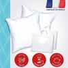 DODO Pack 2 Trendy Pillows 60x60cm + 2 Waterproof Pillow Protectors 60x60 Cm - 100% Polyester Filling