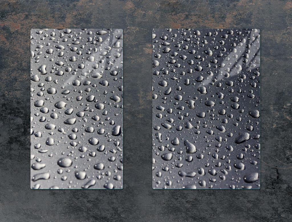 GLAS-SCHUTZPLATTE FÜR DIE KÜCHE 65x52 TROPFEN