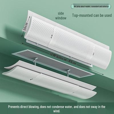 Adjustable Air Conditioner Wind Deflector with Filter