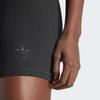 adidas Originals Tape Short Tights Color Block Ribbed Knit Sports Shorts Women Shorts Black IS2364