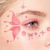 Star Heart Glitter Butterfly Face Tattoo Realistic Face Temporary Tattoo  Dance Performances