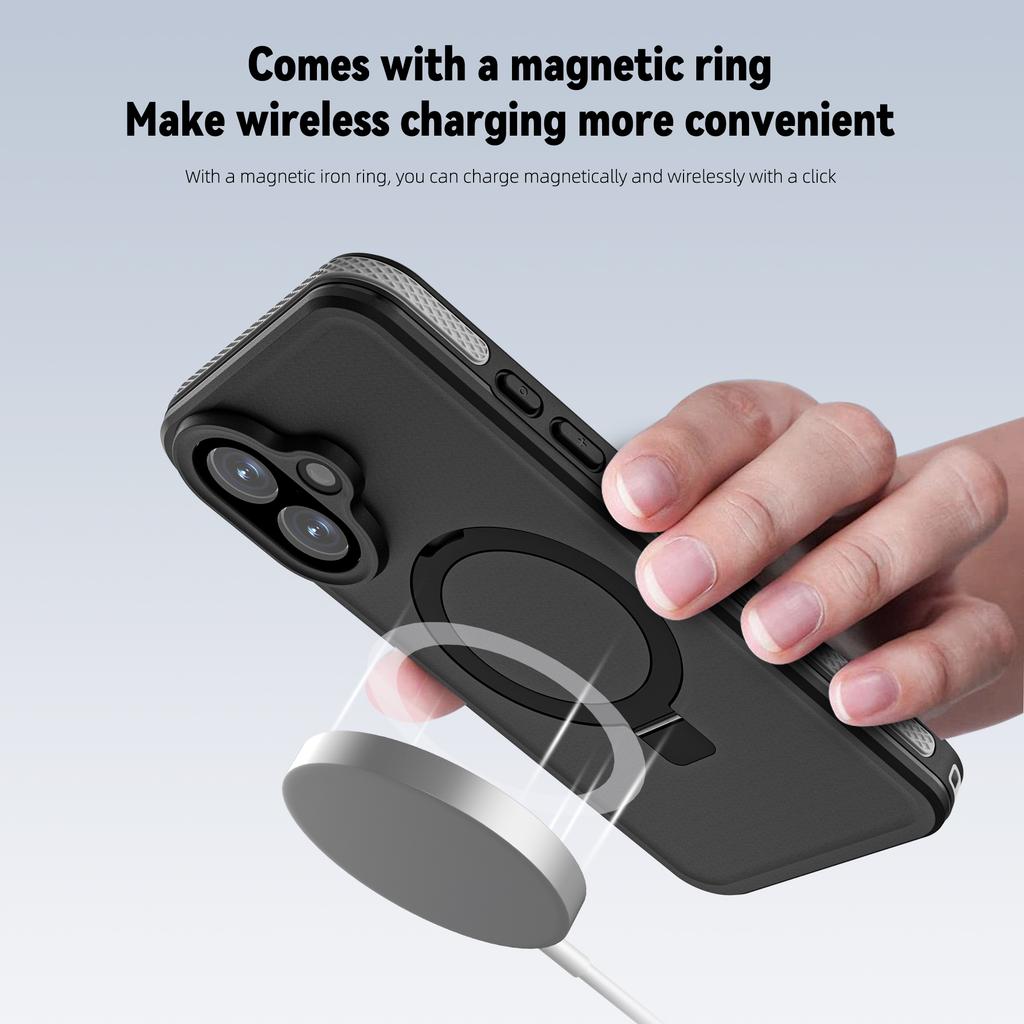 REDPEPPER For iPhone 17 IP68 Waterproof Case Compatible with MagSafe Kickstand Phone Back Cover