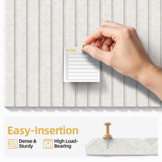 Large Cork Bulletin Board 11.8" X 11.8" Polyester Nail Boards Multi-Purpose Notes Photos Organizer for Office Home Classroom