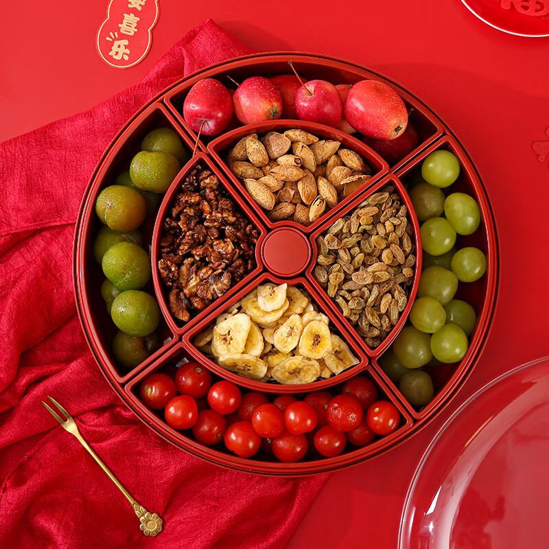 Luxury Rotating Divided Fruit & Snack Tray