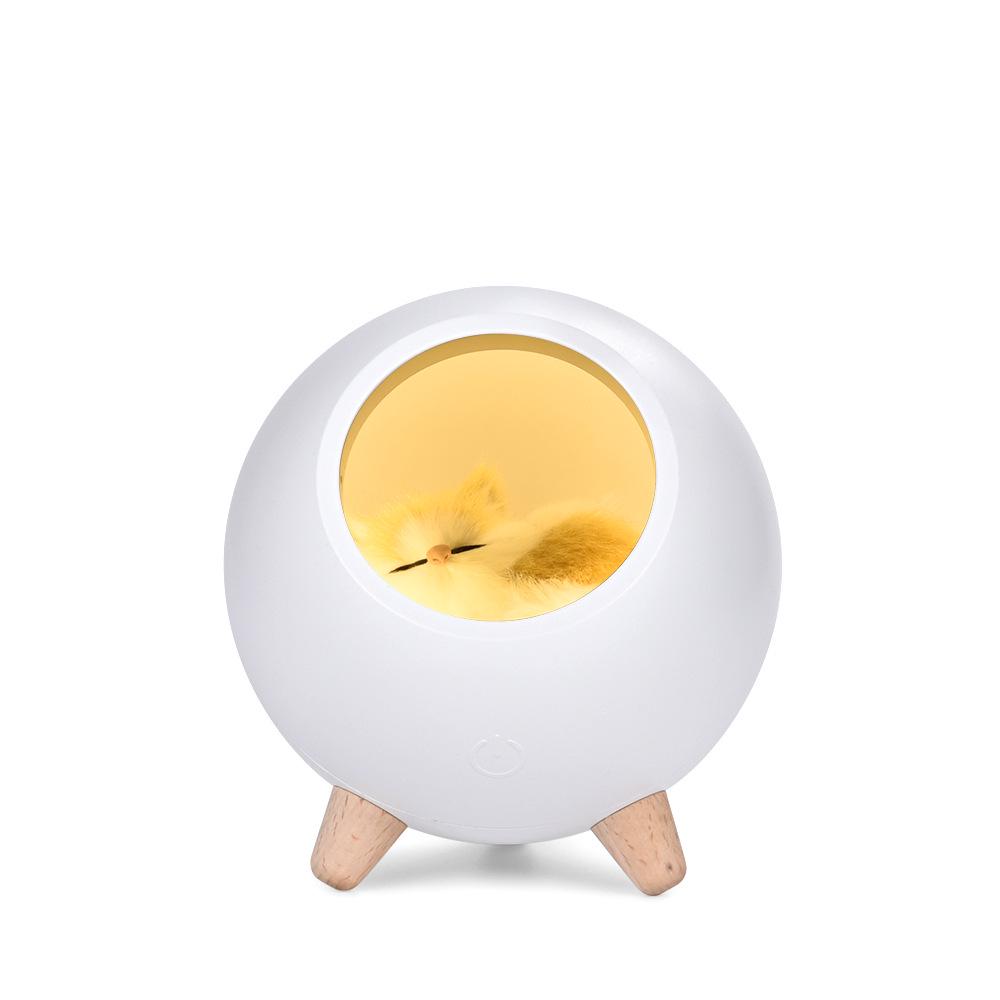 Cat Night Light Small Pet House Atmosphere Lamp Led Bedroom Bed with Sleep Light Usb Charging Cute Pet Cat Light ZP8051442