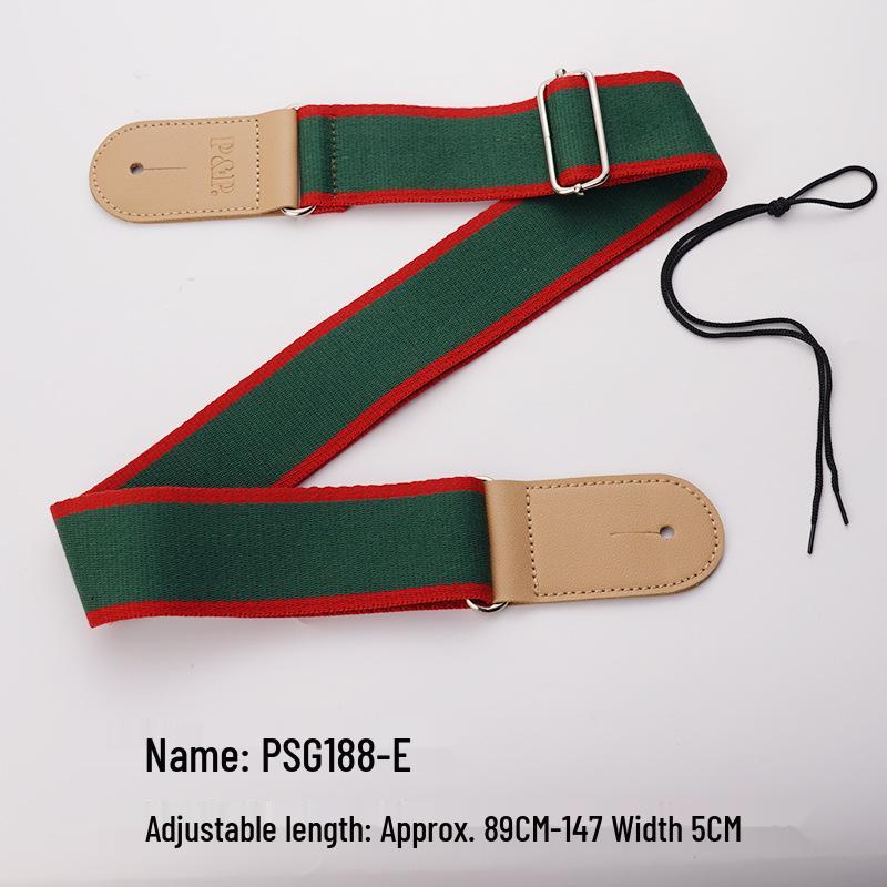Bakelite PU Leather Guitar Strap for Classical & Folk - Wide, Thick, Personalized Style