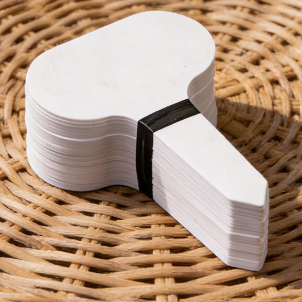 100Pcs Garden Tags White Garden Labels Plant Waterproof Classification Sorting Sign Tag Ticket Plastic Writing Plate Board