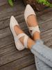 Plus Size Women's Casual Slip-on Loafers - Summer 2025 European & American Style, Size 43