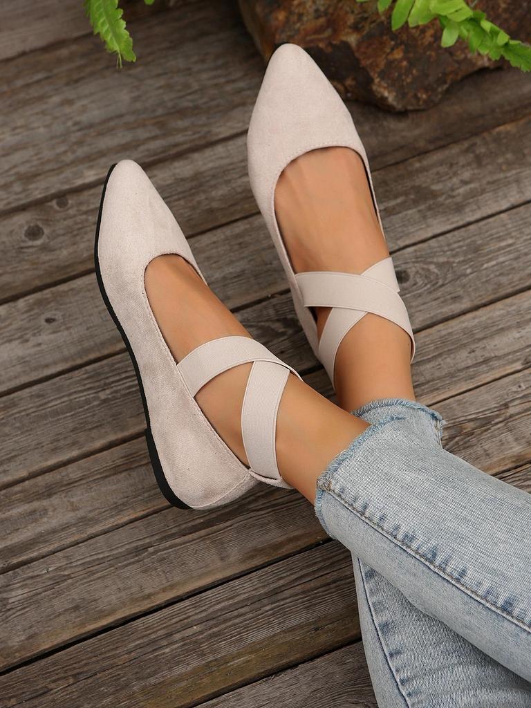 Plus Size Women's Casual Slip-on Loafers - Summer 2025 European & American Style, Size 43
