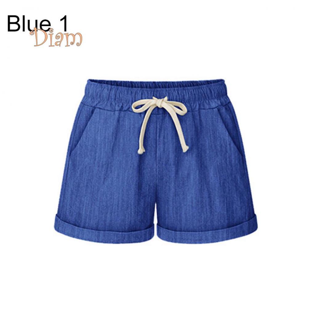 Margot St. Plus velikost Ležérní Dámské Léto Jednobarevné Šortky se stahovací šňůrkou Volné Teplé kalhoty