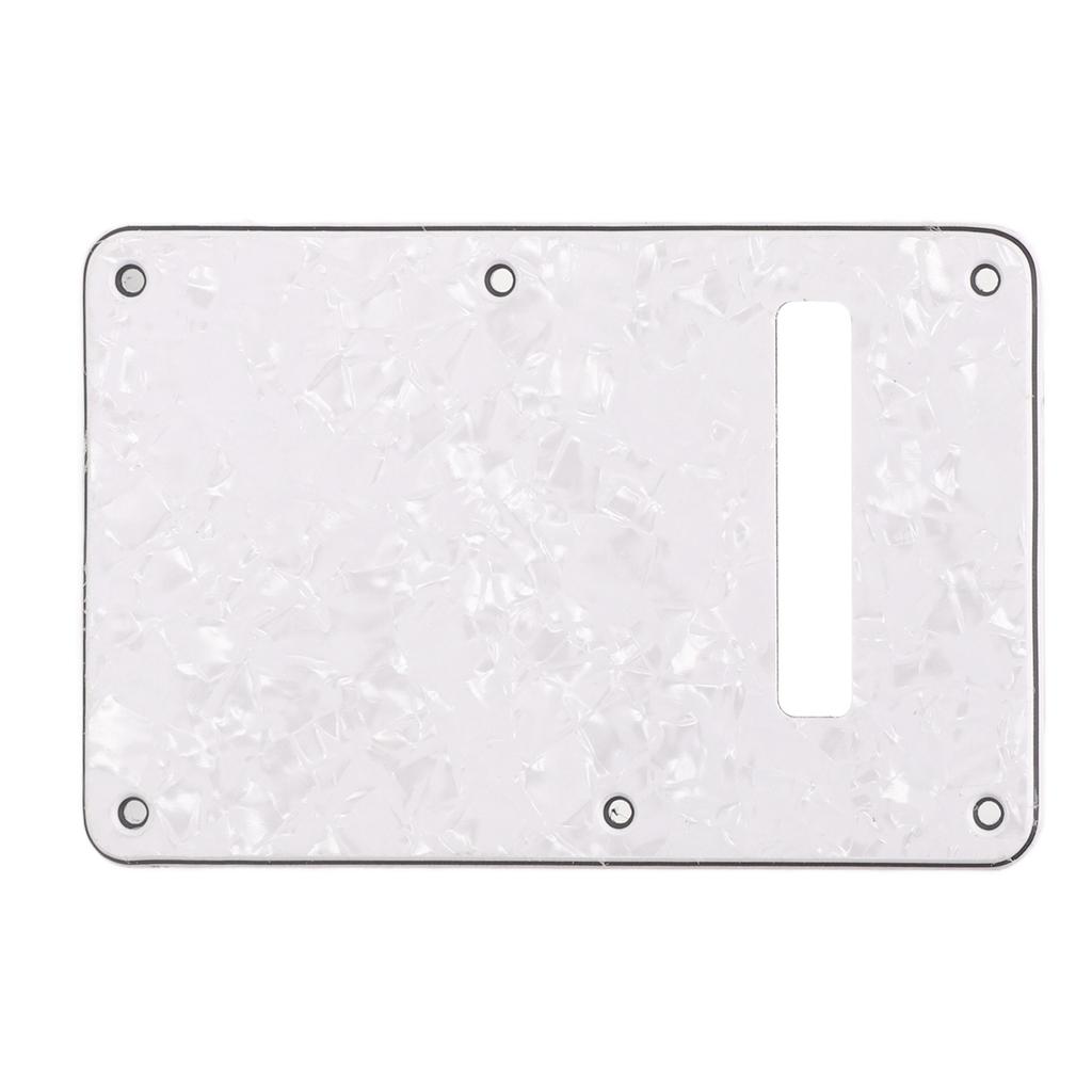 2Pcs Electric Guitar Backplate Guitar Cavity Cover Plate Pickguard PVC for Replacement White