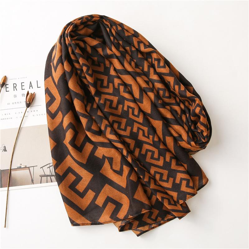 Women Autumn Luxury Plain Rebate Viscose Shawl Scarf Lady High Quality Print Wrap Pashmina Snood Bufandas Muslim Hijab 180*90Cm