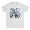 Hatsunes Mikus Anime  T-Shirts Men Women Vocaloid  Vintage Cotton Tee Shirt Crewneck Short Sleeve T Shirt Summer Clothes