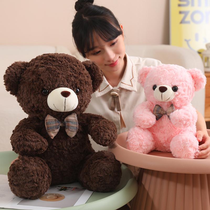35/50/60CM Cute Sit Bear Plush Toys 5Colour Bear Plushie Pillow Stuffed Soft Dolls for Kids Girls Lover Gifts Room Decor