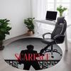 1pc Scarface Carpet, Round Non-Slip Durable Large Size Office Carpet, Suitable for Office, Beautiful Decoration