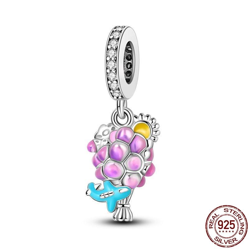 Copper Butterfly Flying Beads Charms Fit Original 3Mm Pan Bracelet&Bangle For Women Birthday Fine Jewelry Gift