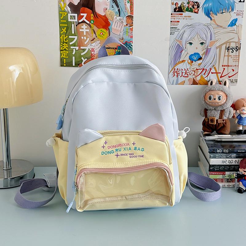 The New Schoolbag Is High-value, Fresh and Sweet, Candy-colored Backpack, Lightweight and Large-capacity Backpack for Junior High School Students.