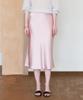 TTUDEMENT Satin Long Skirt (Pink)