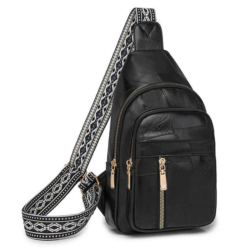 

Сумка-слинг для женщин, модные поясные сумки, нагрудные сумки для работы и шопинга, сумки через плечо из веганской кожи для женщин, сумка-рюкзак с регулируемым ремнем чёрный