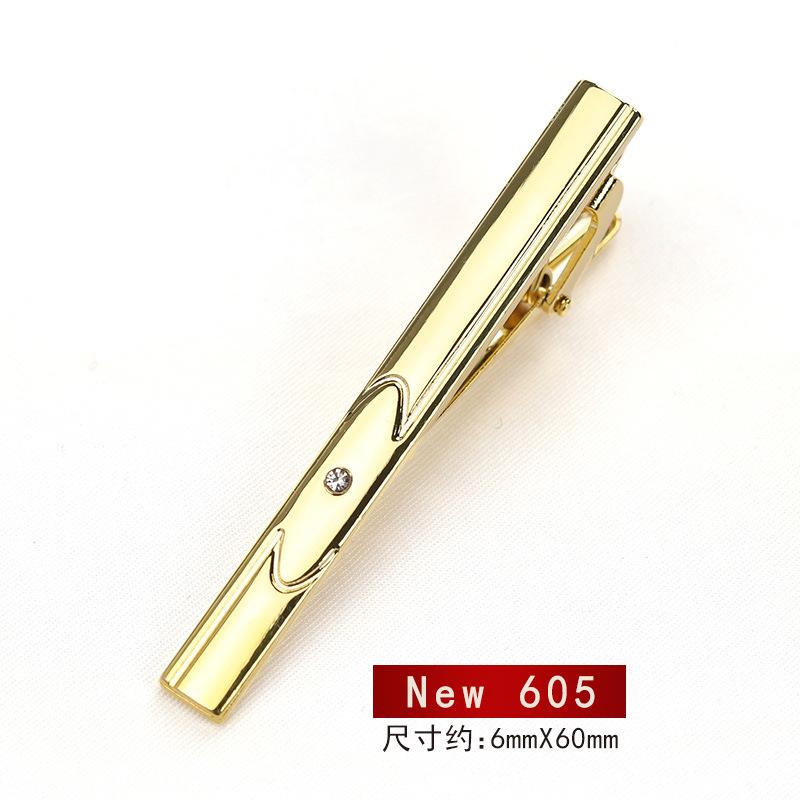 Business Versatile Men'S Dress Gold Tie Clip Marriage Men'S And Women'S Pin Korean Version Security Laveclip Fashion Laveclip