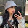 All-match Retro Suede Basin Hat Fashion Fisherman Hat Windproof Bucket Hat for Fall Winter Daily Wear Morning Workout