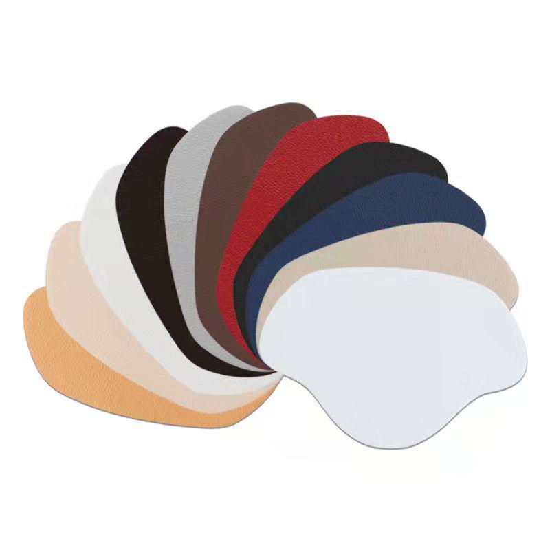 Самоклеящаяся заплатка для ремонта каблуков изношенной обуви Beige/4; Leather