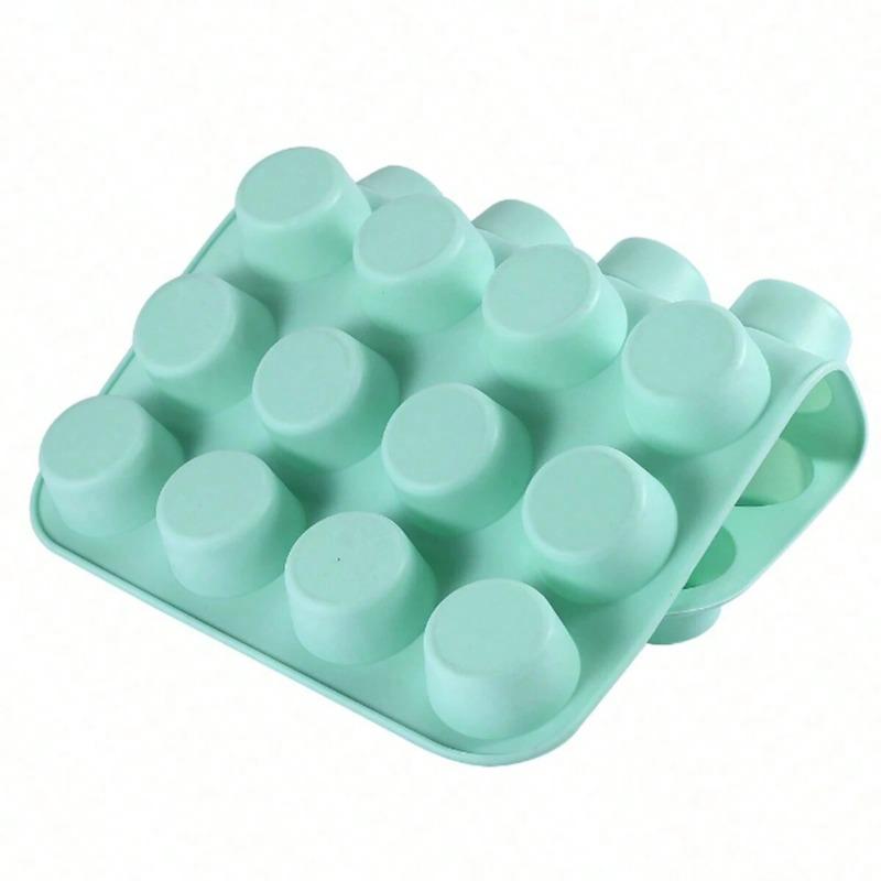 1pc-Cookie mold, cake mold, ice cream candy silicone mold, cake tray 24 cups - non stick cake for baking, kitchen baking mold