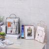 Heavy Duty Iron for Office Home Bookshelf File Holder Newspaper Holder Desktop Organizer Rack