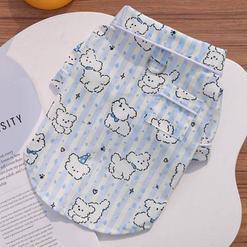 Cotton Bag Belly Pet Dog Cat Four-legged Anti-hair-loss Cute Style Air-conditioning Summer Going Bear Clothes
