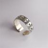 Poker Card Themed Adjustable Square Opening Ring Vintage Hip Hop Unisex Fashion Jewelry for Various Occasions
