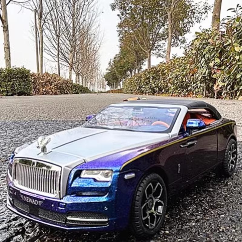 1/24 Rolls Royce Dawn Alloy Luxy Car Model Diecasts Metal Toy Vehicles Car Model Simulation Sound and Light Childrens Toys Gift
