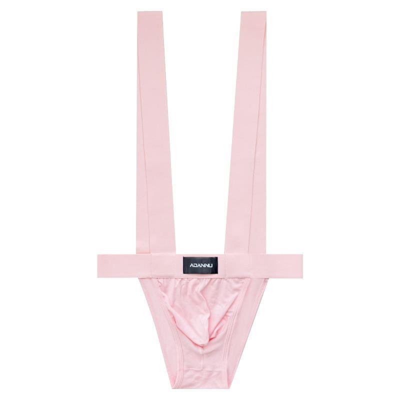 1Piece New Men's High-Cut Underwear Bodysuit, Sexy Low Rise Fashion Bikini Modal Soft Comfortable Briefs For Men Hip Raise Underpants