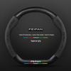 Suede Genuine Leather Steering Wheel Cover for Rising Auto F7, ER6, MARVEL R, R7