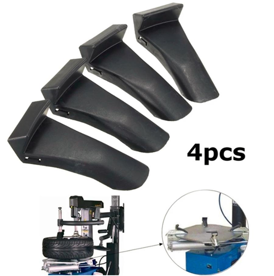 New 4pcs Black Plastic Wheel Rim Clamp Inserts Jaw Protector Guards For Tire Changer