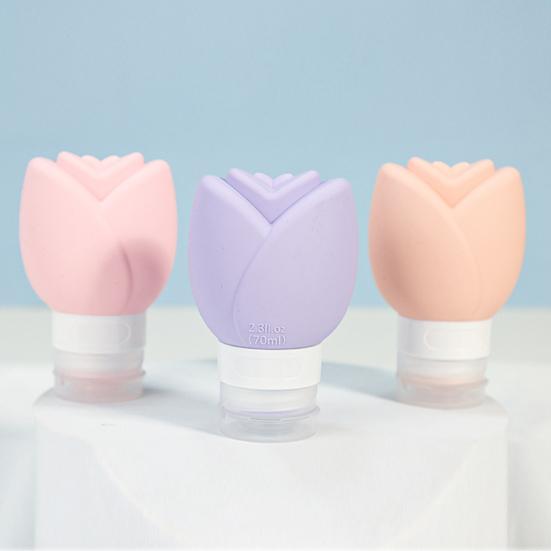 3 Stück Silikon Reiseflasche Auslaufsicher Duschgel Shampoo Lotion Conditioner Nachfüllbare Quetschflasche Wiederverwendbarer Leerer Toilettenartikelbehälter