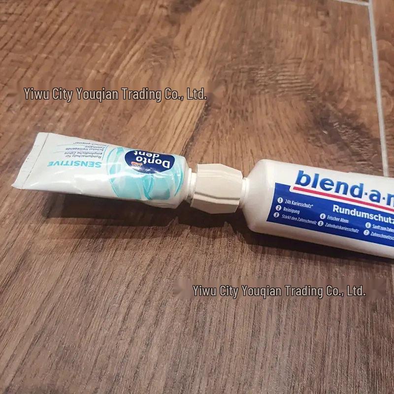 

3D Toothpaste Dispenser Replacement Head - Travel Essential for Easy Cleaning & Storage білий