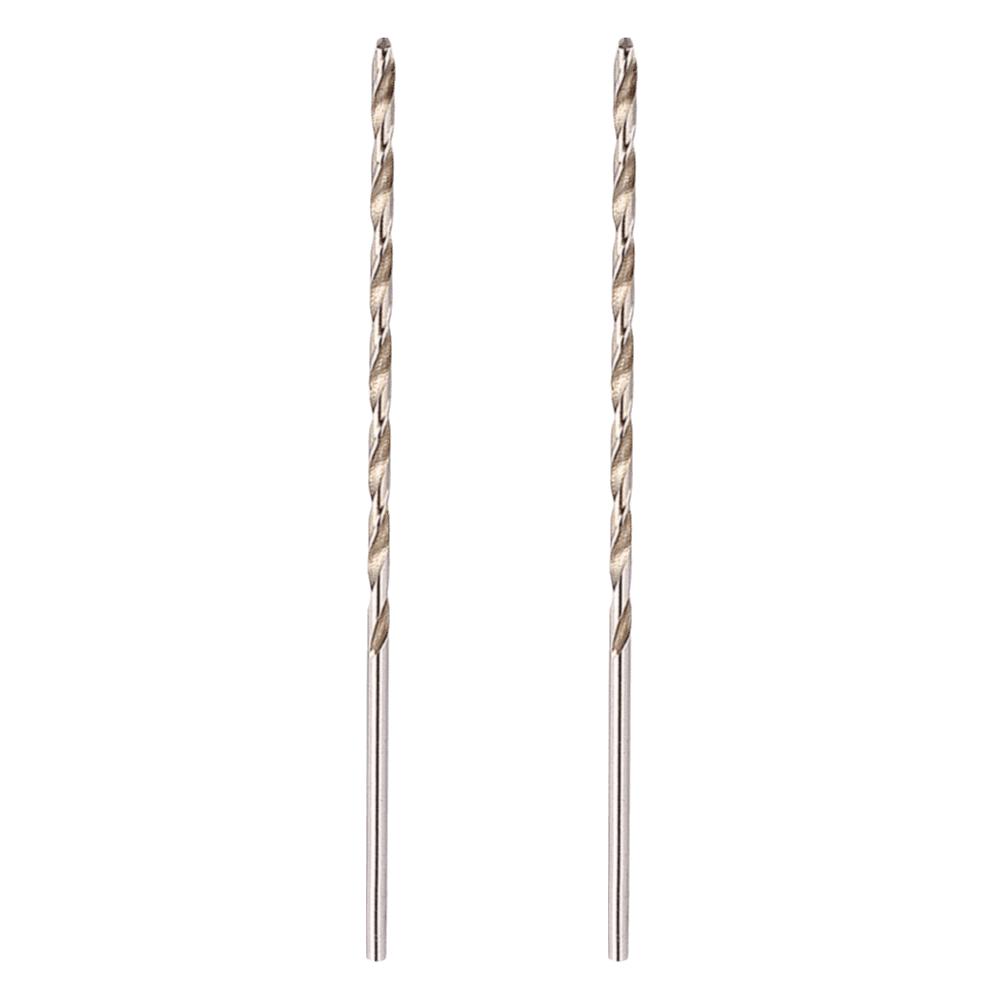2 Stück HSS-Material Spiralbohrer 3 mm Durchmesser Extra Langer Bohrer Spiralbohrer Für die Holzbearbeitung