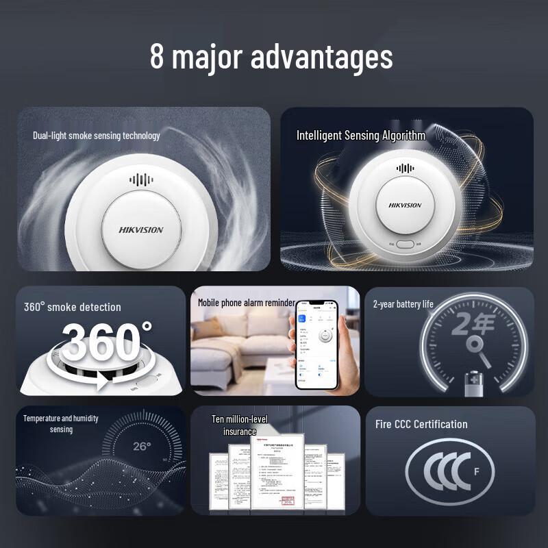 HIKVISION Wireless WiFi Smart Smoke Detector