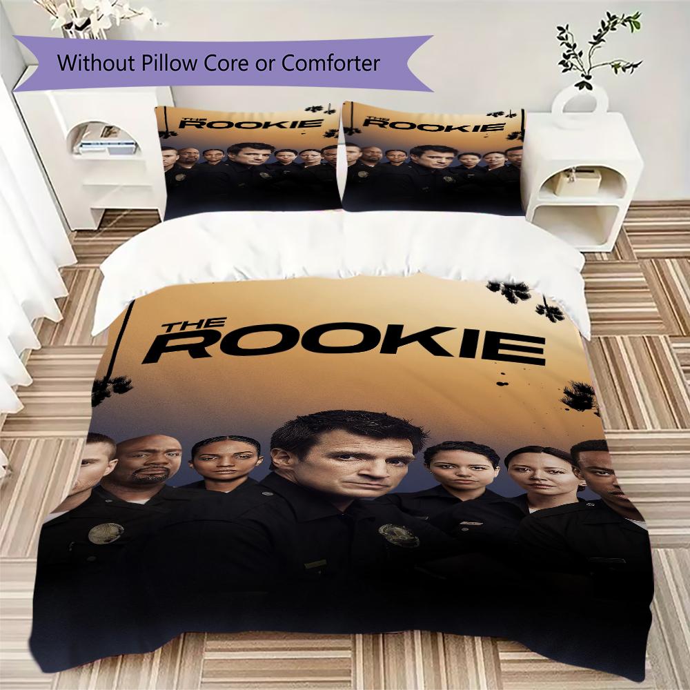 THE ROOKIE Parure de lit motif uilt Ensemble uilt Housse de couette Taie d'oreiller Décoration de maison Cadeau d'anniversaire (1 * housse de couette + 2 * taie d'oreiller sans garnissage)93