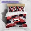 PSV Eindhoven FC Printed 3PCS Bedding Set Breathable Duvet Cover with Pillowcases Decorative Bed Linen for Bedroom Home