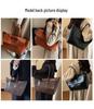 2025 Large Capacity Women's Stone Texture Retro Tote - Trendy Korean Style Handbag