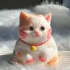 Cute Big Kitty Cat Taba Silicone Fuzzy Super Big Cat Kitten Handmade Squeeze Toy Mochi Toy Hand Relax Stress Release Gift